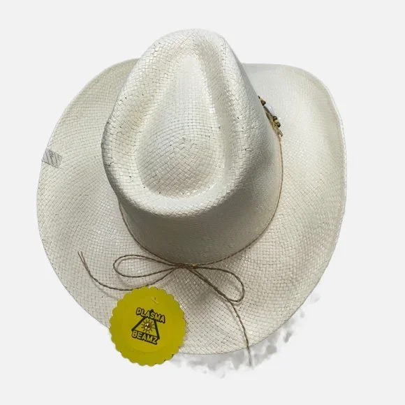 Classic Hat Co. White Straw 10gal Cowgirl Hat 60cm - Picture 7 of 15